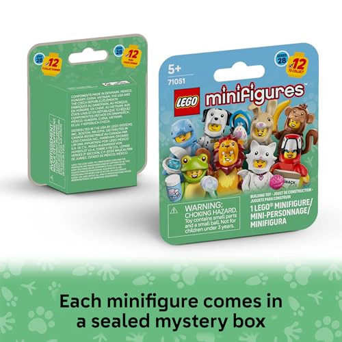 LEGO MINIFIGURES SERIE ANIMAL 28 PAQUETE DE 6 JUGUETES PARA NIÑOS EN CAJAS MISTERIO SELLADAS - 3