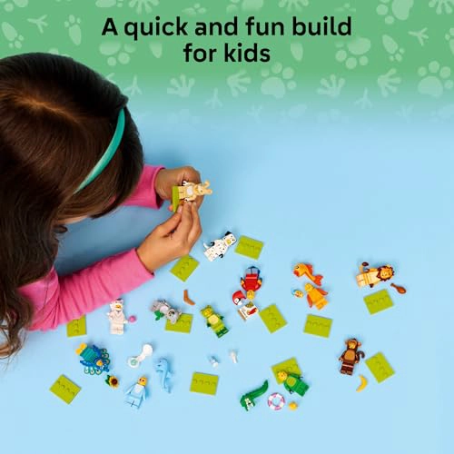 LEGO MINIFIGURES SERIE ANIMAL 28 PAQUETE DE 6 JUGUETES PARA NIÑOS EN CAJAS MISTERIO SELLADAS - 6
