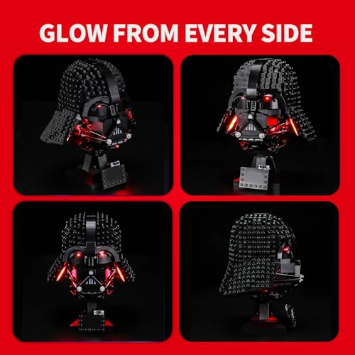 BRIKSMAX KIT DE LUCES 20 COMPATIBLE CON LEGO STAR WARS DARTH VADER HELMET 75304 INTERRUPTOR - 2