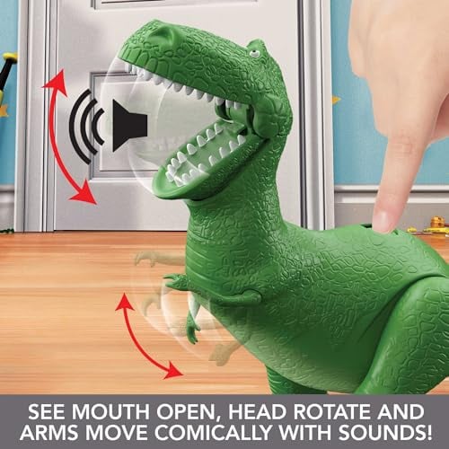 MATTEL DISNEY Y PIXAR TOY STORY FIGURA DE ACCION DE DINOSAURIO QUE HABLA CON BRAZOS MOVIBLES RISAS - 4
