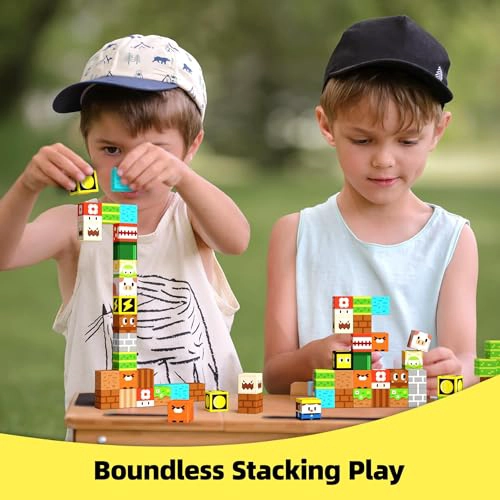 GOBIDEX BLOQUES MAGNE TICOS JUGUETES DE CONSTRUCCION PARA NIÑOS Y NIÑAS DE 3 CONSTRUCCION MAGWONDER - 4