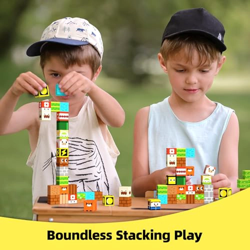 GOBIDEX BLOQUES MAGNE TICOS JUGUETES DE CONSTRUCCION PARA NIÑOS Y NIÑAS DE 3 CONSTRUCCION MAGWONDER - 5