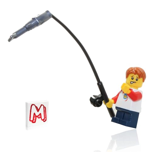 LEGO MINIFIGURA DE AVENTURA AL AIRE LIBRE CAMPER BOY NIÑO CON CAÑA DE PESCAR Y PESCADO - 2