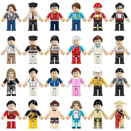 24 PIEZAS MINI FIGURAS DE BLOQUES DE CONSTRUCCION RELLENO DE MINIFIGURAS JUGUETE SOLO DE MINI - 1