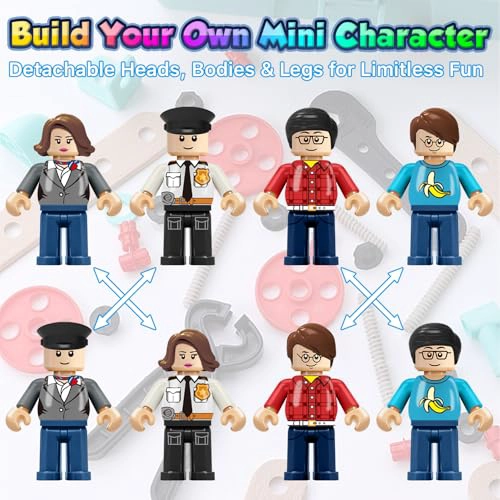 24 PIEZAS MINI FIGURAS DE BLOQUES DE CONSTRUCCION RELLENO DE MINIFIGURAS JUGUETE SOLO DE MINI - 5