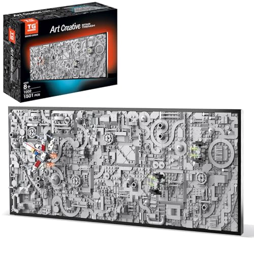 TG BLOCKS STAR TRENCH 3D WARS RUN ARTE DE PARED EN KIT DE MANUALIDADES CON LADRILLOS MICRO - 1
