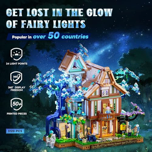 LUMIBRICKS SYLVANINN TREEHOUSE LIGHTING JUEGO DE LADRILLOS DE CONSTRUCCION 3120 PIEZAS COLECCION - 2