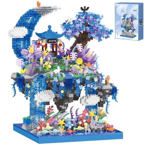 JUEGO DE MICRO BLOQUES DE CONSTRUCCION DE CHERRY BLOSSOM TREE DE 2769 PIEZAS PABELLON DE ISLA - 1