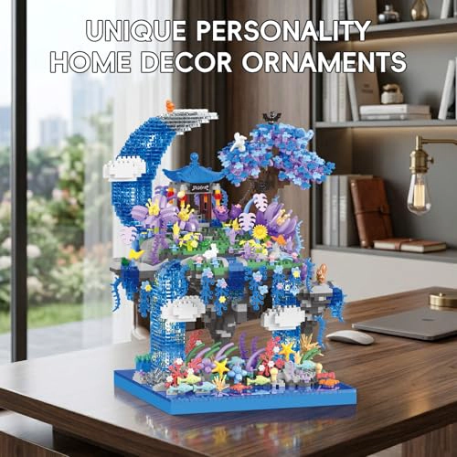 JUEGO DE MICRO BLOQUES DE CONSTRUCCION DE CHERRY BLOSSOM TREE DE 2769 PIEZAS PABELLON DE ISLA - 7
