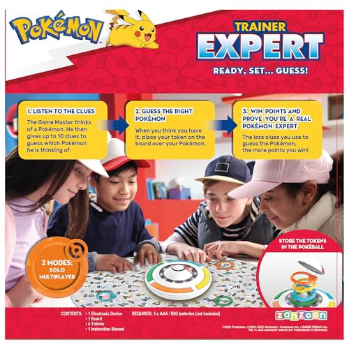 POKEMON TRAINER EXPERT JUEGO DE MESA ELECTRONICO DE ADIVINANZAS ESCUCHA LAS PISTAS DEL GAME MASTER - 3