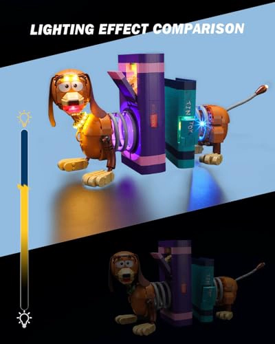 JUEGO DE ILUMINACION LED COMPATIBLE CON LEGO 43301 TOY STORY SLINKY DOG BOOKENDS KIT DE ILUMINACION - 2