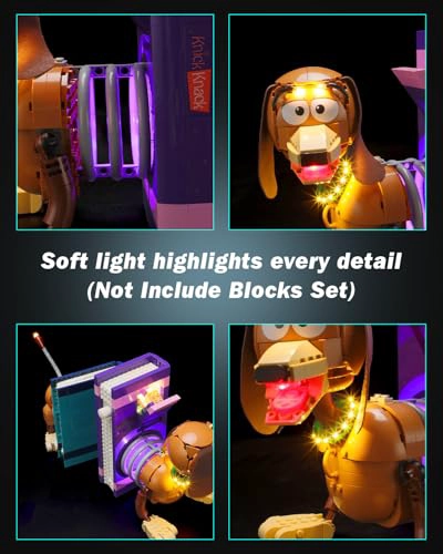 JUEGO DE ILUMINACION LED COMPATIBLE CON LEGO 43301 TOY STORY SLINKY DOG BOOKENDS KIT DE ILUMINACION - 5