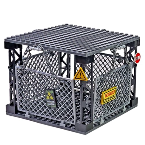 BARANDILLA DE SEGURIDAD JUEGO DE BLOQUES DE CONSTRUCCION DE JAULA CERRADA COMPATIBLE CON CARCEL - 1