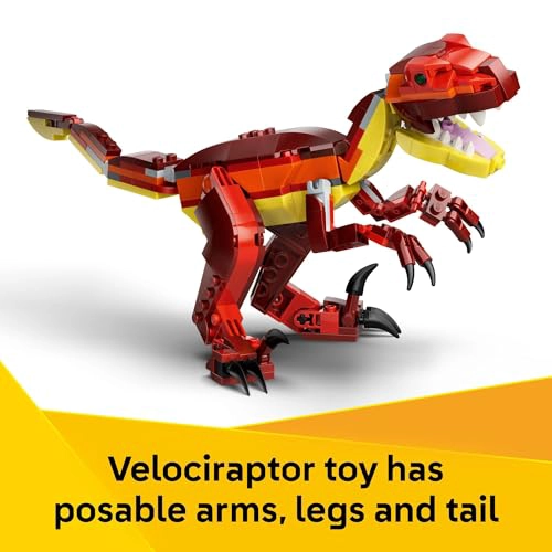 LEGO CREATOR 3 EN 1 JUGUETE DE CONSTRUCCION DE DINOSAURIOS FEROCES PARA NIÑOS Y NIÑAS A PARTIR DE 8 - 4