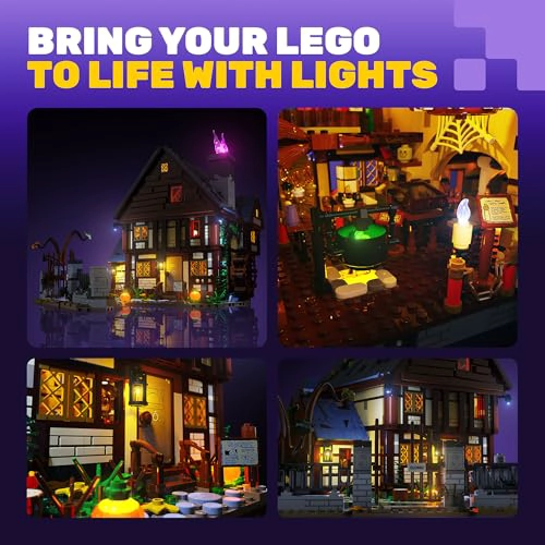 KIT DE LUZ LED COMPATIBLE CON LEGO 21341 HOCUS POCUS THE SANDERSON SISTERS COTTAGE ACCESORIOS - 5