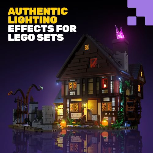 KIT DE LUZ LED COMPATIBLE CON LEGO 21341 HOCUS POCUS THE SANDERSON SISTERS COTTAGE ACCESORIOS - 7
