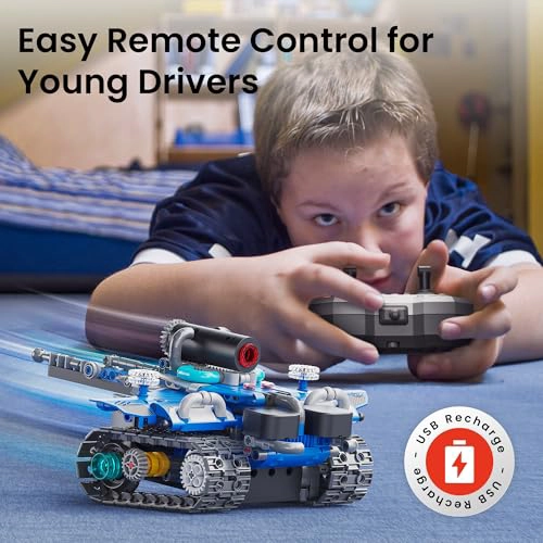 SILLBIRD STEM ROBOT KIT DE CONSTRUCCION CON CONTROL REMOTO REGALOS PARA NIÑOS DE 8 A 14 AÑOS - 5