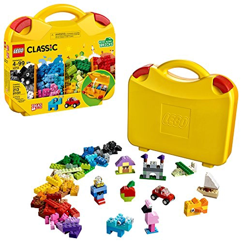 LEGO CLASSIC MALETA CREATIVA 10713 INCLUYE ESTUCHE ORGANIZADOR DE ALMACENAMIENTO CON DIVERTIDOS - 1