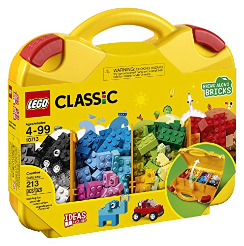 LEGO CLASSIC MALETA CREATIVA 10713 INCLUYE ESTUCHE ORGANIZADOR DE ALMACENAMIENTO CON DIVERTIDOS - 4