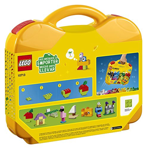 LEGO CLASSIC MALETA CREATIVA 10713 INCLUYE ESTUCHE ORGANIZADOR DE ALMACENAMIENTO CON DIVERTIDOS - 5