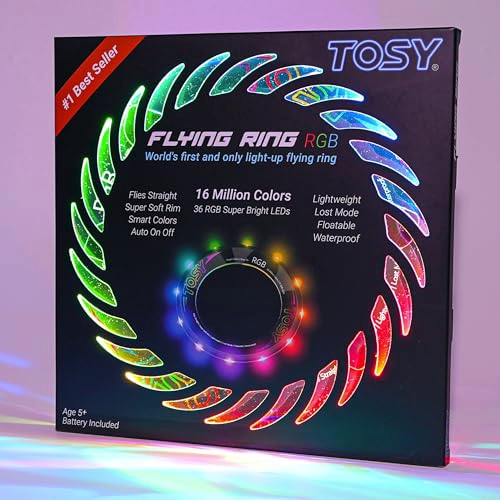 TOSY FLYING RING 36 RGB MULTICOLOR OR 12 MONOCOLOR LEDS SUPER BRIGHT LOST MODE AUTO LIGHT UP EASTER - 1