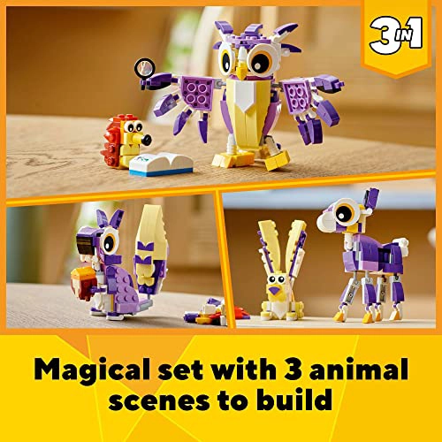 LEGO CREATOR 31125 CRIATURAS DEL BOSQUE DE FANTASIA JUEGO DE JUGUETES DE ANIMALES DEL BOSQUE QUE SE - 2