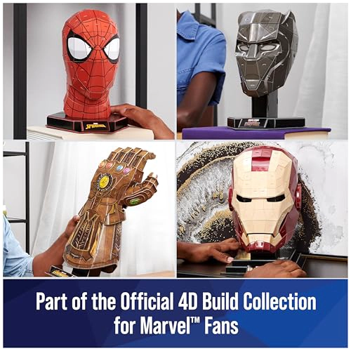 4D BUILD MARVEL MJOLNIR THOR HAMMER KIT DE MODELO DE ROMPECABEZAS 3D CON SOPORTE 87 PIEZAS - 6