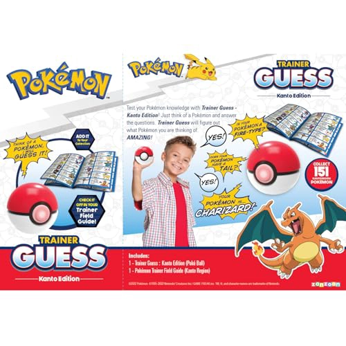 POKEMON TRAINER GUESS KANTO JUEGO DE ADIVINANZAS ELECTRONICA COLECCIONA 151 POKE MON REGIONALES GUIA - 2