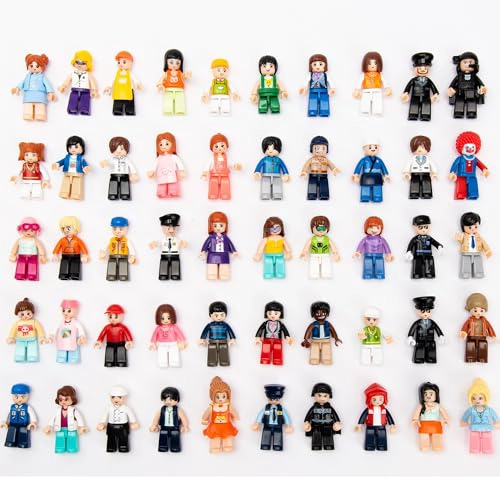 ICYHIT 50 PCS MINIFIGURAS ALEATORIAS JUGUETE DE MINI FIGURA PERSONAS MINIFIG DE CONSTRUCCION - 1