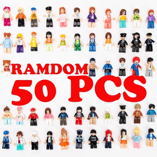 ICYHIT 50 PCS MINIFIGURAS ALEATORIAS JUGUETE DE MINI FIGURA PERSONAS MINIFIG DE CONSTRUCCION - 2