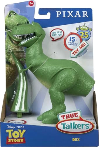 MATTEL DISNEYPIXAR TOY STORY 4 TRUE TALKERS FIGURA REX 78 IN 1981 CM DE ALTURA POSABLE FIGURA - 6
