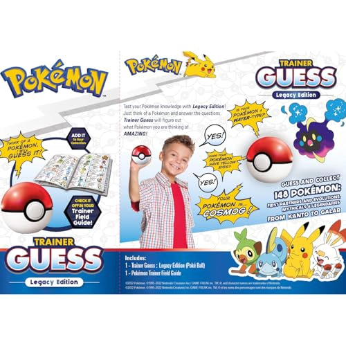 POKEMON TRAINER GUESS LEGACY JUEGO DE ADIVINANZAS ELECTRONICA RECOGE 148 ICONOS GUIA DE CAMPO HABLA - 2