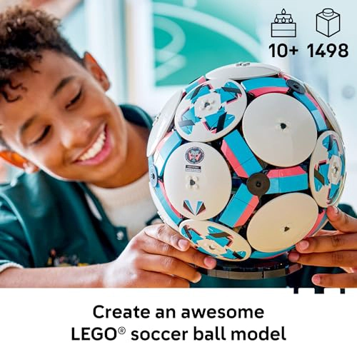 LEGO EDITIONS BALON DE FUTBOL JUGUETE DE CONSTRUCCION PARA NIÑOS DECORACION DEPORTIVA COLECCIONABLE - 2