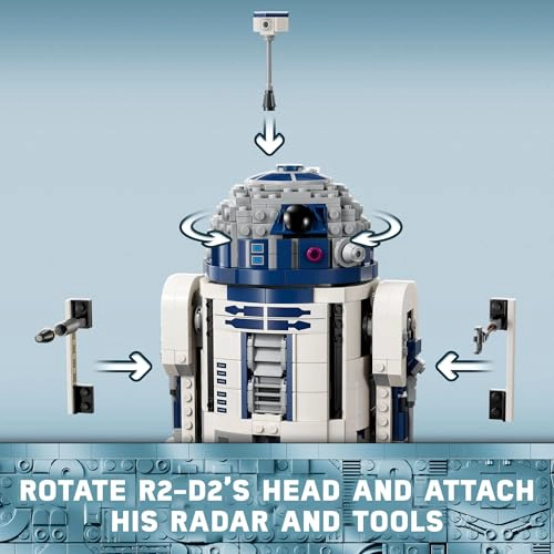 LEGO STAR WARS R2D2 JUEGO DE JUGUETES DE CONSTRUCCION JUEGA O EXHIBE JUGUETES DE STAR WARS - 3