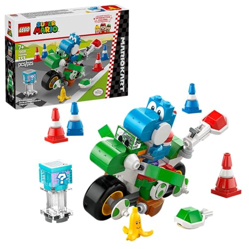 LEGO SUPER MARIO BICICLETA DE YOSHI DEL MARIO KART JUEGO DE CONSTRUCCION DE JUGUETES PARA NIÑOS - 1