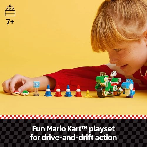 LEGO SUPER MARIO BICICLETA DE YOSHI DEL MARIO KART JUEGO DE CONSTRUCCION DE JUGUETES PARA NIÑOS - 2