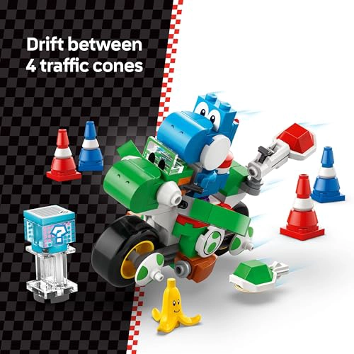 LEGO SUPER MARIO BICICLETA DE YOSHI DEL MARIO KART JUEGO DE CONSTRUCCION DE JUGUETES PARA NIÑOS - 3