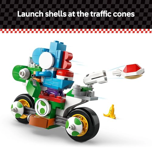 LEGO SUPER MARIO BICICLETA DE YOSHI DEL MARIO KART JUEGO DE CONSTRUCCION DE JUGUETES PARA NIÑOS - 4