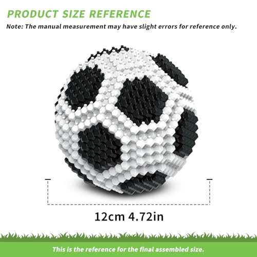 BEFUN SOCCER BUILDING BLOCKS SET 437 PIECES CHALLENGING STEM BUILDING KIT FOR ADULTS TEENS 14 15 16 - 2