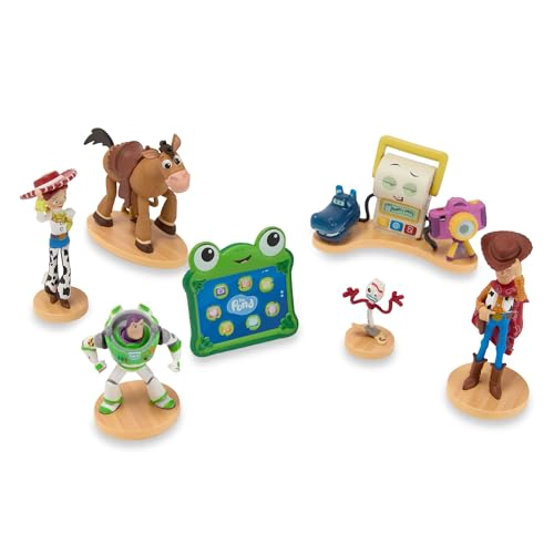 DISNEY STORE JUEGO OFICIAL DE 5 FIGURAS DE TOY STORY 7 FIGURAS DE DISNEY TOTALMENTE ESCULPIDAS - 1