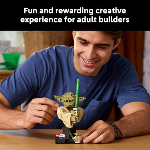 LEGO STAR WARS ATTACK OF THE CLONES YODA BUSTO CON SABLE DE LUZ JUEGO DE CONSTRUCCION COLECCIONABLE - 3