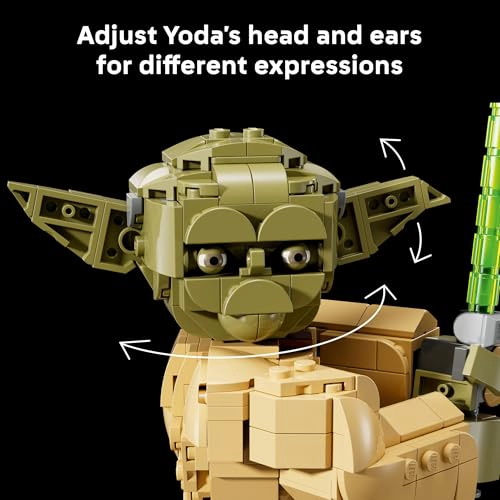 LEGO STAR WARS ATTACK OF THE CLONES YODA BUSTO CON SABLE DE LUZ JUEGO DE CONSTRUCCION COLECCIONABLE - 5