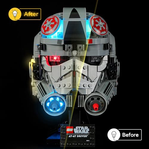 YEABRICKS LUZ LED PARA MODELO DE BLOQUES DE CONSTRUCCION DE CASCO DE CONDUCTOR DE STAR WARS 75429 - 6