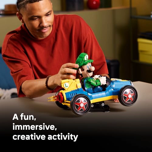 LEGO MARIO KART LUIGI MACH 8 JUEGO DE CONSTRUCCION PARA ADULTOS A PARTIR DE 18 AÑOS COLECCIONABLE - 3