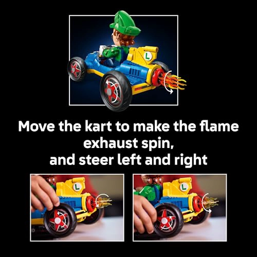 LEGO MARIO KART LUIGI MACH 8 JUEGO DE CONSTRUCCION PARA ADULTOS A PARTIR DE 18 AÑOS COLECCIONABLE - 5