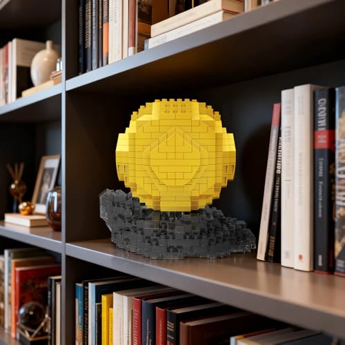 CONJUNTO DE BLOQUES DE CONSTRUCCION MICRO MINI DE BALON DE FUTBOL DORADO PARA ADULTOS ADORNOS - 6