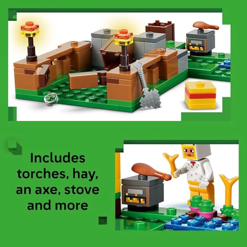 LEGO MINECRAFT CHICKEN FARM JUGUETE DE CONSTRUCCION PARA NIÑOS JUEGO DE VIDEOJUEGOS Y FIGURAS - 3