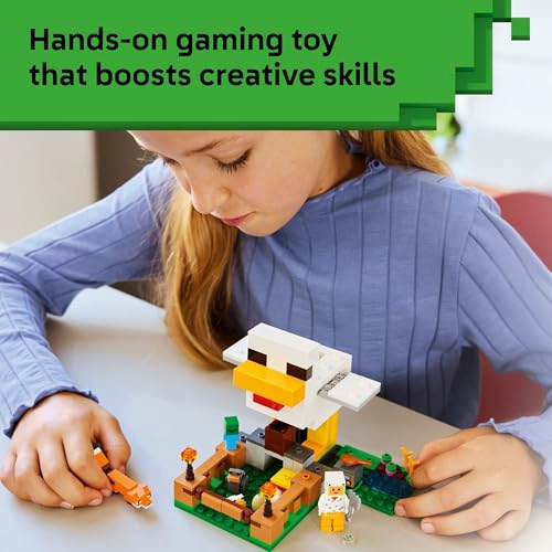 LEGO MINECRAFT CHICKEN FARM JUGUETE DE CONSTRUCCION PARA NIÑOS JUEGO DE VIDEOJUEGOS Y FIGURAS - 4