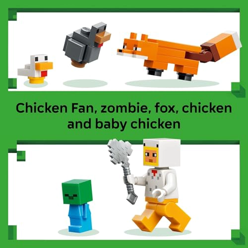 LEGO MINECRAFT CHICKEN FARM JUGUETE DE CONSTRUCCION PARA NIÑOS JUEGO DE VIDEOJUEGOS Y FIGURAS - 5