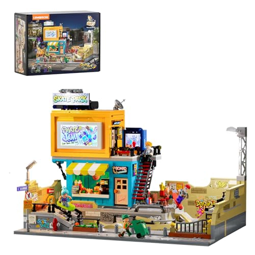 LUMIBRICKS SKATE PARK JUEGO DE BLOQUES DE CONSTRUCCION DE ILUMINACION DE STREET FUSION CITY TOWN - 1